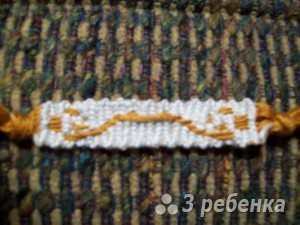 Схема фенечки прямым плетением 6191