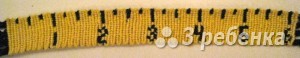 Схема фенечки прямым плетением 6348