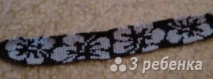 Схема фенечки прямым плетением 5630