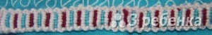 Схема фенечки прямым плетением 6115