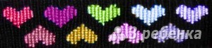 Схема фенечки прямым плетением 6124