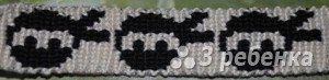 Схема фенечки прямым плетением 6365