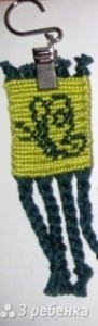 Схема фенечки прямым плетением 6594