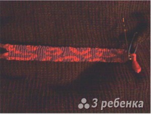 Схема фенечки прямым плетением 5776