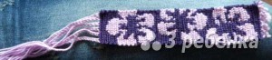 Схема фенечки прямым плетением 5630