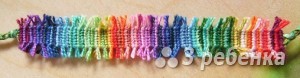 Схема фенечки прямым плетением 5681