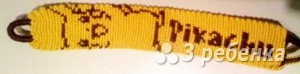Схема фенечки прямым плетением 6140