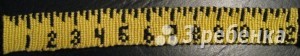 Схема фенечки прямым плетением 6348