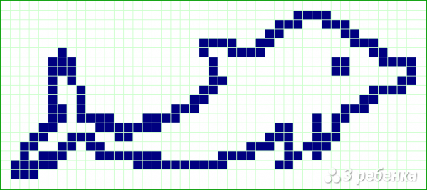 Схема фенечки прямым плетением 6571