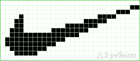 Схема фенечки прямым плетением 6490