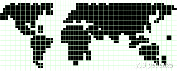 Схема фенечки прямым плетением 6257