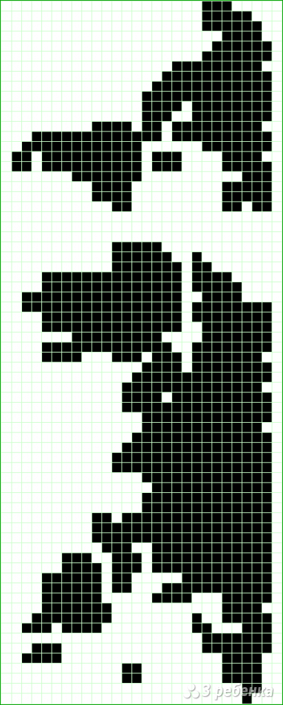 Схема фенечки прямым плетением 6257