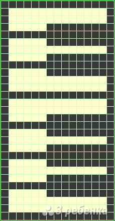 Схема фенечки прямым плетением 5767