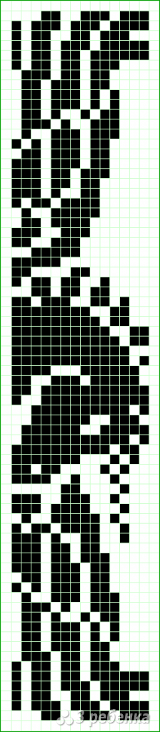 Схема фенечки прямым плетением 6248