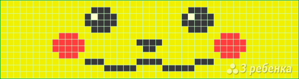 Схема фенечки прямым плетением 5933