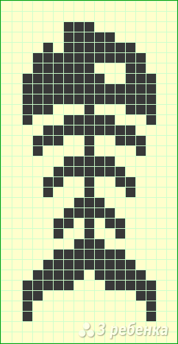 Схема фенечки прямым плетением 6328