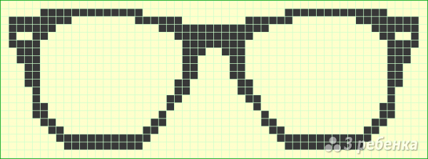 Схема фенечки прямым плетением 5873