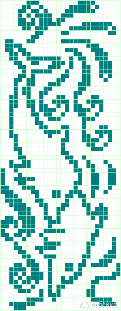 Схема фенечки прямым плетением 5908