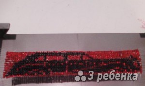 Схема фенечки прямым плетением 7339