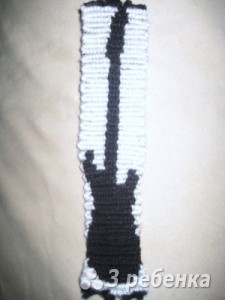 Схема фенечки прямым плетением 7210