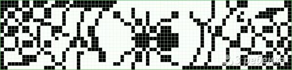 Схема фенечки прямым плетением 7136