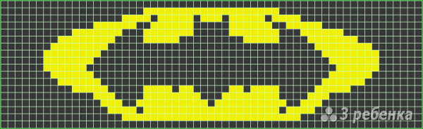 Схема фенечки прямым плетением 7102