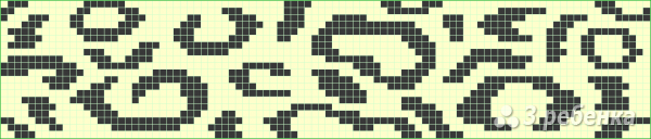 Схема фенечки прямым плетением 7095