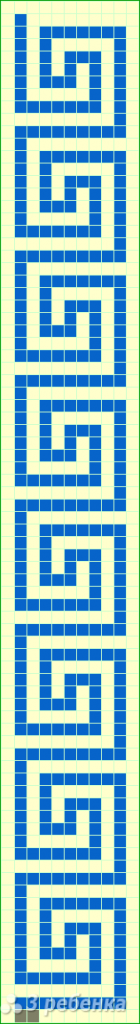 Схема фенечки прямым плетением 7147