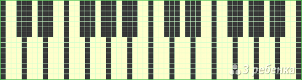 Схема фенечки прямым плетением 7167
