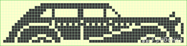 Схема фенечки прямым плетением 7339