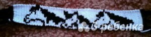 Схема фенечки прямым плетением 10134