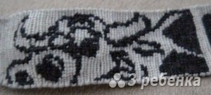 Схема фенечки прямым плетением 10369