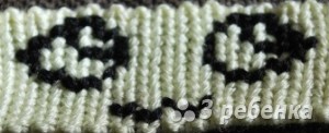 Схема фенечки прямым плетением 10285