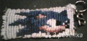 Схема фенечки прямым плетением 10528