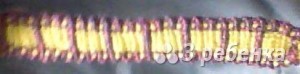 Схема фенечки прямым плетением 10622