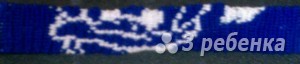 Схема фенечки прямым плетением 10303