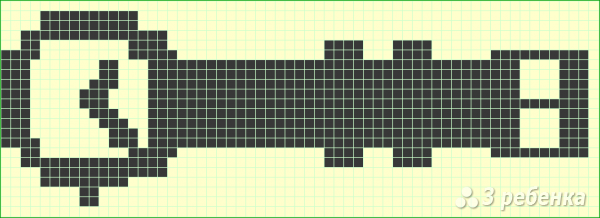 Схема фенечки прямым плетением 10694