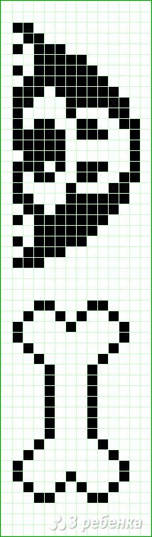 Схема фенечки прямым плетением 11377