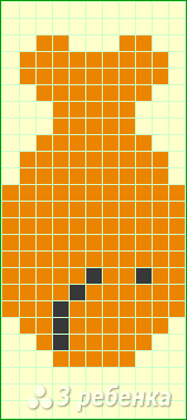 Схема фенечки прямым плетением 11471