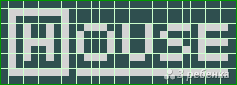 Схема фенечки прямым плетением 11261