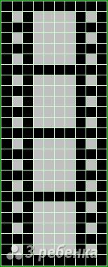 Схема фенечки прямым плетением 10292