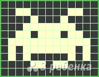 Схема фенечки прямым плетением 11443