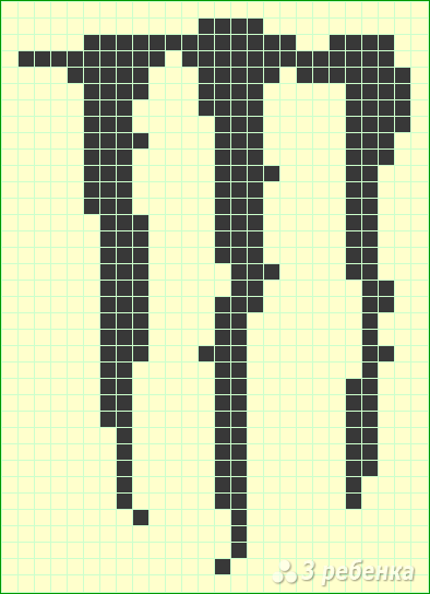 Схема фенечки прямым плетением 10633