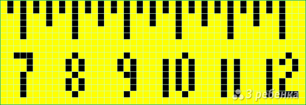 Схема фенечки прямым плетением 11510