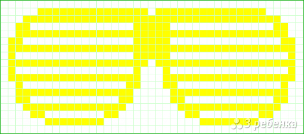 Схема фенечки прямым плетением 11369