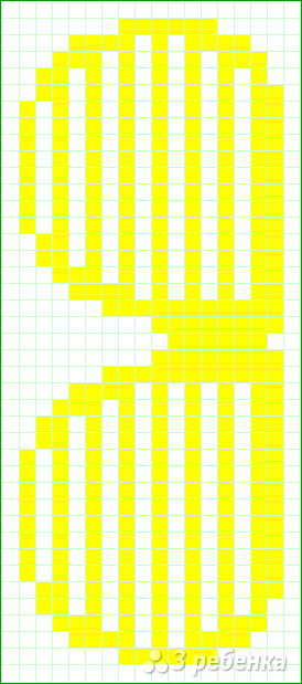 Схема фенечки прямым плетением 11369