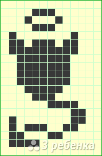 Схема фенечки прямым плетением 11343