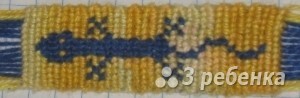 Схема фенечки прямым плетением 12932