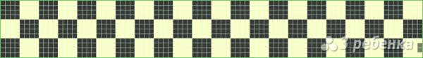 Схема фенечки прямым плетением 13133