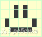 Схема фенечки прямым плетением 13046